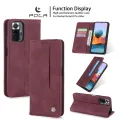 Case For Xiaomi Redmi Note 10 Pro/Note 10 Pro Max Phone Case Premium Retro Leather Magnetic Card Wallet Holder Case Shockproof TPU Inner Flip Stand Cover. 
