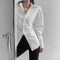 White Western Style Slimming Long-Sleeved Shirt Women's Design Sense Niche 2024 Spring and Autumn New Outdoor Shirt.