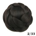 6 Colors Synthetic Hair Pieces Braided Chignon Black Brown Fake Hair Buns for Women Bun Cover Hairpieces Afro Scrunchies.