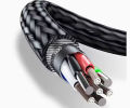 120W Charger Cable ,Data Cable Three In One Type C, B & Apple- Super Fast Charging Car one to three Huawei Universal. 