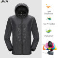 JNLN Men Women Waterproof Hiking Jackets Quick Dry Camping Windbreaker Unisex Outdoor Trekking Raincoat Anti UV Packable Clothes. 