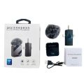 F11-2 (3 in 1) Collar Wireless Dual Microphone pro Professional Lapel Lavalier microphone iPhone/Android & Type-C Supported 100& Noise Cancellation.