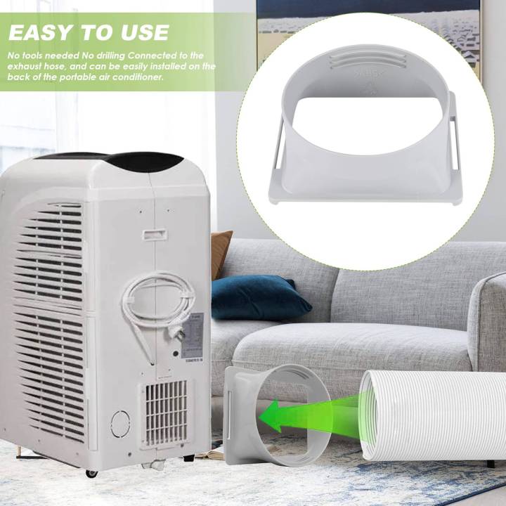 Portable%20Air%20Conditioner%20Exhaust%20Hose%20Coupler%20Window%20Adapter%20A/C%20Unit%20Tube%20Connector%20Parts%20&%20Accessories%20Square%20to%20Round%20-%20Image%202