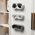 Glass Display Cabinet Glasses Storage Box Wall Mounted Sunglasses Storage Rack.