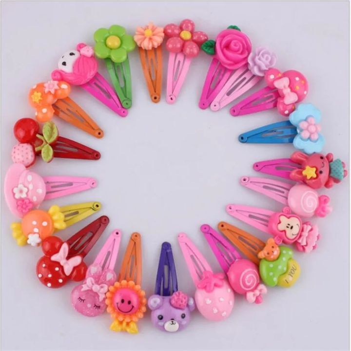 Hair clip 12 pcs/6 pairs for baby girls