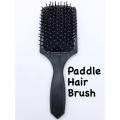 Large Square Paddle Hair Brush Salon Hair Styling Tools - Black. 