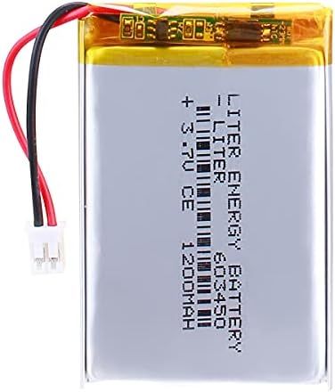 3.7V 1200mAh 783448 Lipo Battery with JST Connector - Reliable Rechargeable Power Solution for Various Devices Secure Connection