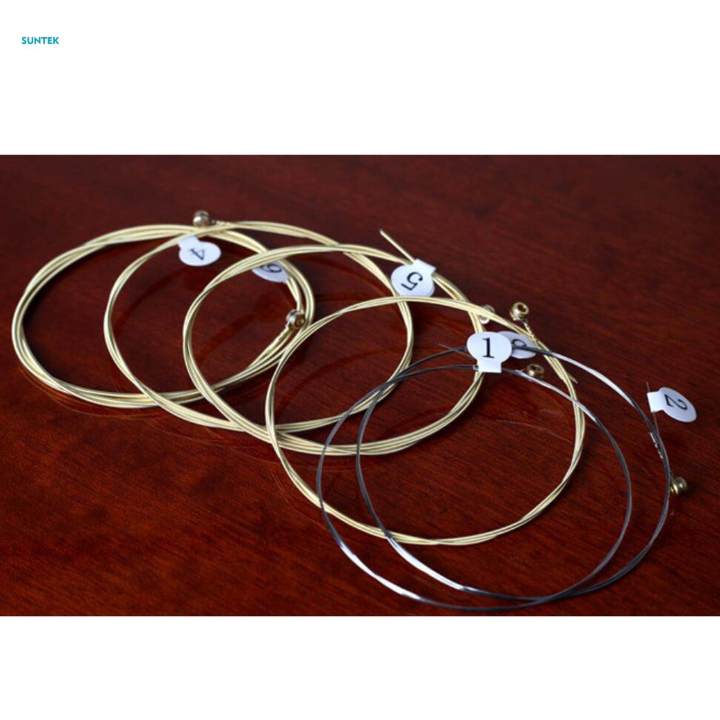 6x%20Brass%20Guitar%20Strings%20Acoustic%20Guitar%20Strings%20for%20Electric%20Guitar%20Musical%20Instrument%20Accs%20-%20Image%204