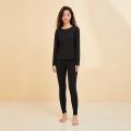 Semir Thermal Underwear Suit Men Autumn And Winter Thickened Brushed Red Couple O Neck Autumn Clothes Long Pants. 