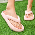 YRZL Thick Sole Slippers Men EVA Flip Flops Summer Shoes 2024 Couple Slippers Big Size 47 Outdoor Beach Sandals for Men. 