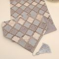 Tassels Table Runner Jacquard Table Cloth Dining Tea Table Decoration Tablecloth Cover Cloth Bed Runner Table Mat Home Textile. 
