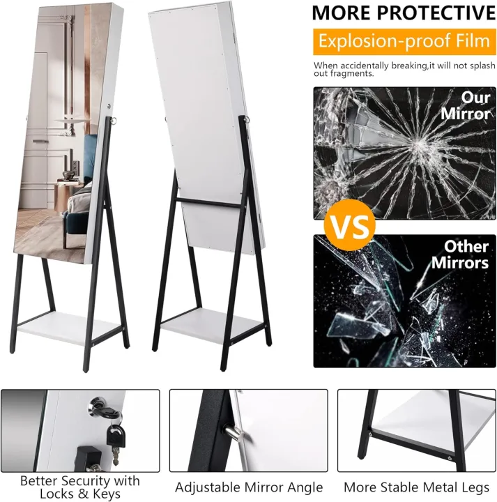 LVSOMT%203%20LEDs%20Mirror%20Jewelry%20Cabinet,%2042.5%20Jewelry%20Mirror%20Cabinet,%20Full%20Length%20Mirror%20with%20Jewelry%20Storage,%20Standing%20-%20Image%205