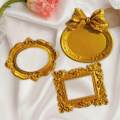Mini Photo Frame Picture Frame Retro Ornate Jewelry Display Frame 3PCS Multi Shapes. 