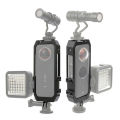 Insta360 ONE X2 Protective Case Cage Action Camera Rig with Cold Shoe Magnetic Mount Camera Cage for Insta360 ONE X2 Tetuo. 