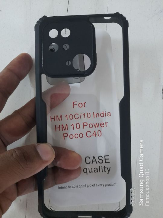 Redmi%20poco%20c40/10C/10E/10%20power%2010%20India%20Global%20Version%20Shockproof%20Cover%20Transparent%20Back%20Cover%20With%20Bumper%20-%20Image%206