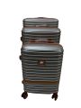 The Voyager Hardshell Spinner Luggage- Gray & Terracotta. 