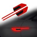 2Pcs Car Reflective Safety Warning Bumper Reflective Strips Anti-Collision Car Stickers. 