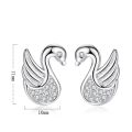 Woman Fashion Jewelry Swan Shape Retro Simple and Exquisite Earrings.