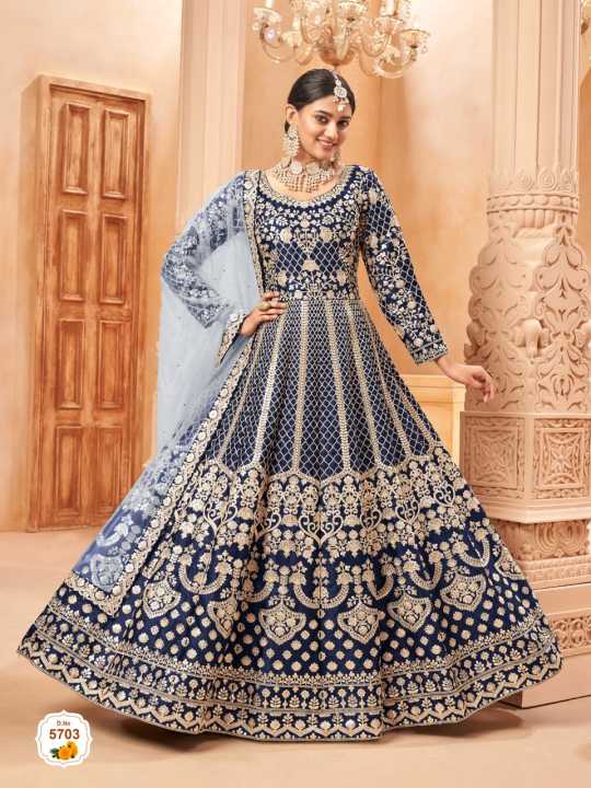 Anarkali gown for reception best sale