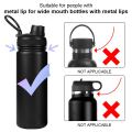 Aqua Flask Accessories Handle 12oz - 64oz Colorful Aquaflask Paracord Handle 22oz Wide & Standard Mouth Water Bottles Aquaflask Handle Strap with Safety Ring Holder and Carabiner for Outdoor Hiking Travel Aquaflask Accessories. 