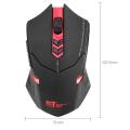 ET X-08 2000DPI Adjustable Wireless Professional Gaming Mouse (Red). 
