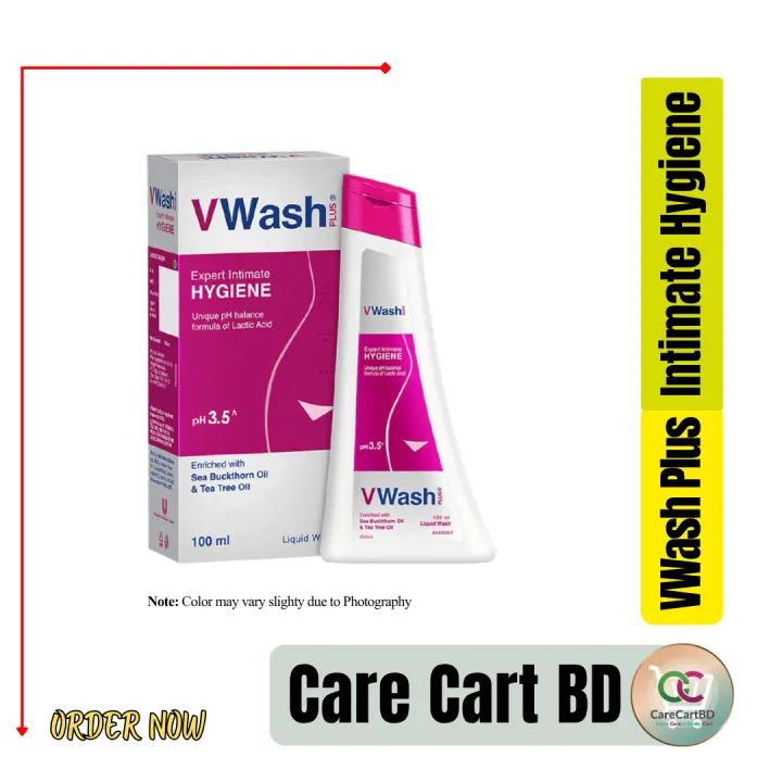 100% Original VWash Plus Intimate Hygiene Wash 100ml | Original Indian