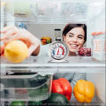 Portable Round Dial Kitchen Stainless Steel Freezer Refrigerator Thermometer. 