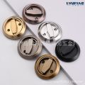 Stainless steel pull ring lock invisible door lock single and double-sided pull ring surface-mounted round handle [factory wholesale]. 