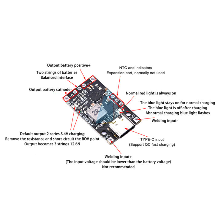 Type-C%20USB%202S/3S%20BMS%2015W%208.4V%2012.6V%201.5A%20Lithium%20Battery%20Charging%20Boost%20Module%20With%20Balanced%20Support%20Fast%20Charge%20With%20Indicator%20-%20Image%205