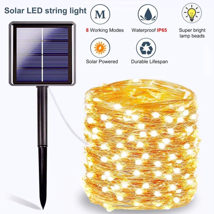 LED%20Outdoor%20Solar%20Lamp%20String%20Lights%20remote%20control%20100/200%20LEDs%20Fairy%20Holiday%20Christmas%20Party%20Garland%20Solar%20Garden%20Waterproof--Warm%20White--7m%2050%20led%20-%20Image%204