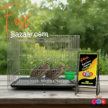 Code- 6045 - 18 x 12 Inches Thin Metal Wire Cage with Tray, Food & Water Pot for Budgerigar,Lovebirds,Finches,Parrots,Hamster,Cockatiel, Chicken,Duck,Quail,Rabbit ,Cat,Dog ,Dove | bird cage house accessories food toy nest harness feeder china decoration.