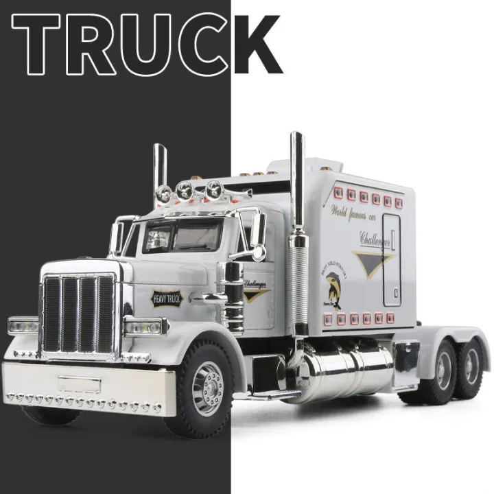 New%201/24%20Alloy%20Trailer%20Truck%20Head%20Car%20Model%20Diecast%20Metal%20Container%20Truck%20Engineering%20Transport%20Vehicles%20Car%20Model%20Kids%20Toy%20Gift%20-%20Image%207