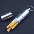 Mini Box Cigarete Case Holder Capsule Portable Aluminum Alloy Waterproof Round Pocket Lighter. 