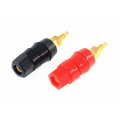 20Pcs/Lot Gold Plated Banana Binding Post Large Current Amplifier 4mm Banana Plug Jack Socket Speaker Terminal 10 Pairs.