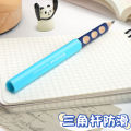 Thick Triangle Pencil Special Pen Cap Chinese 6700 Pencil Large Pen Cap Thick Rod Large Triangle Pencil Transparent Pen Case Extender Suitable for around 9.5mm Diameter Triangle Pencil Pen Holder. 