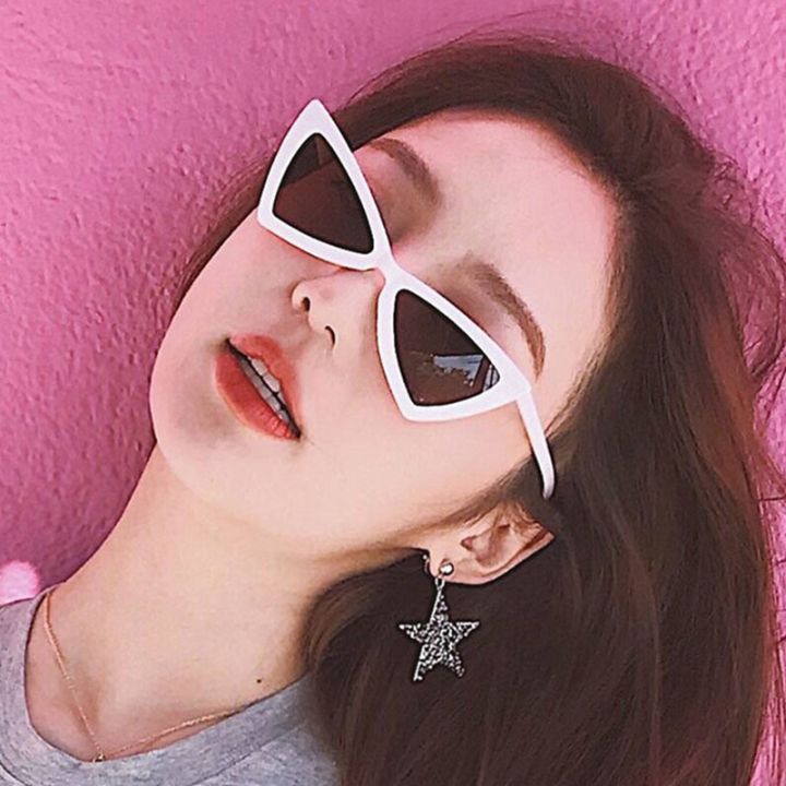 Simple Inverted Triangle Cat Eye Sunglasses Personality Glasses Man