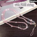 Phone case For Vivo Y18S Back cover Glitter Starry Sky Bling Ring Lanyard Shiny Transparent Holder Stand Girls Soft Cover For VIVO Y18S Cover cases.