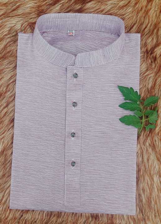 Khadi%20Cotton%20Semi%20Long%20Panjabi%20for%20Menz%20Fashion%20-%20Image%202