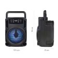 GREATNICE GTS-1360 Bluetooth, USB, TF Card Supported Wireless Speaker With FM Radio & Lighting Effects.