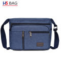 Men's Canvas Shoulder Bag Korean Style Large-Capacity Crossbody Bag Outdoor Leisure Travel Backpack Washable Backpack.
