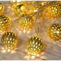 20 LEDs Metal Ball Lights LED, Christmas Party Fairy Lights.
