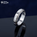 Kid Baby 925 Sterling Silver Zircon Turn Ring Couple Fashion Brand Versatile Temperament Luxury High Jewelry For Men And Women.