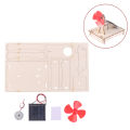 1 Set Boy Windmill Science Solar Toy DIY Physics Educational Kit For Kid Model 2 In 1 Solar Power Technology Experiment Stem Gift Leima.