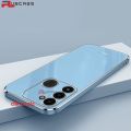 For Tecno Spark 8C Luxury 6D Plating Soft Casing Silicone Square Frame Phone Case Back Cover - Phone - Camera.