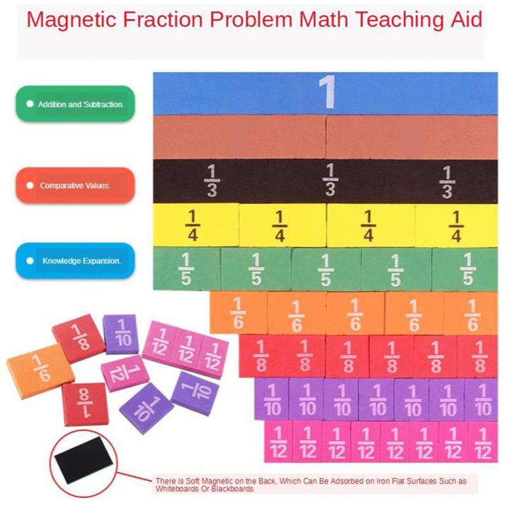 Early Math Skill Kid Child Toddlers Fraction Learning Toys Kit Play kit Cognitive Skill Children Toy Maths Learning Manipulative