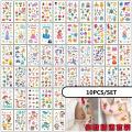 10pcs Temporary Tattoos Stickers for Kids Cute Cartoon Tattoos Waterproof for Hands Body Tatuajes Temporales Ninos Naklejki. 