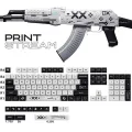 KBDiy 118 Keys/Set Print Stream PBT Keycaps XDA Profile MX Switch DYE-SUB cs go Keycap for DIY Mechanical Gaming Keyboard Custom. 