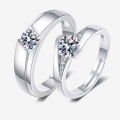 Couples Ring Set for Men And Women Matching Wedding Bands Stainless Steel Gold Plated Rings. 