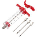 Stainless Steel Spice Syringe Marinade Injector Flavor Syringe Cooking Meat. 