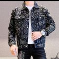 Vintage Jacket Men Streetwear Brand Letter Print Jacket Men Luxury Slim Fall Men Jeans Jacket Denim Designer Jaquetas Masculino.